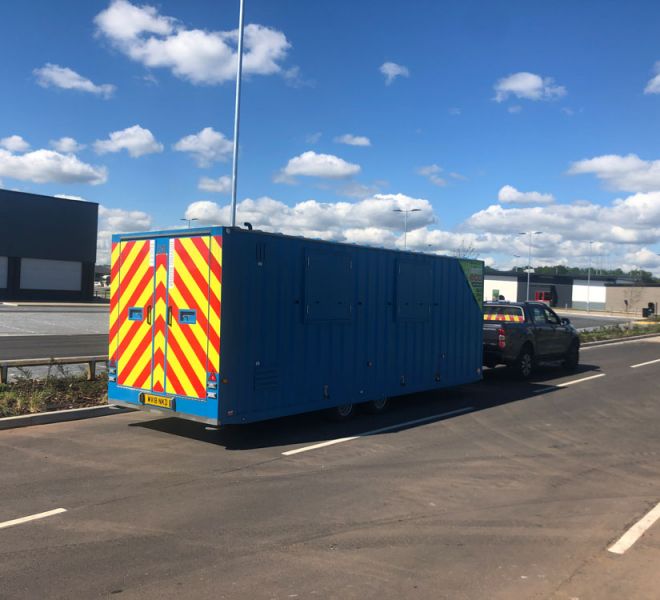 Towable units available from Site Movements UK
