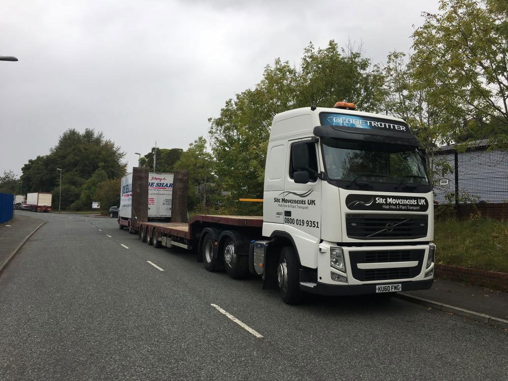 Low Loader Hire Services Plant Transport Site Movements UK Bury