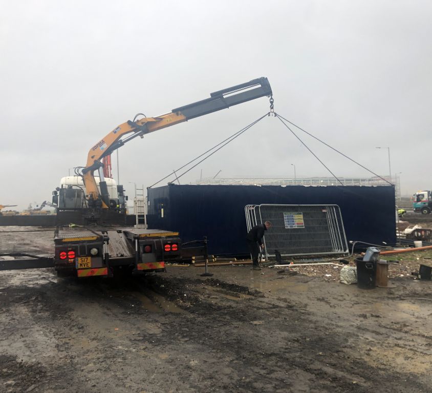 Site Container Hire transported to Newcastle