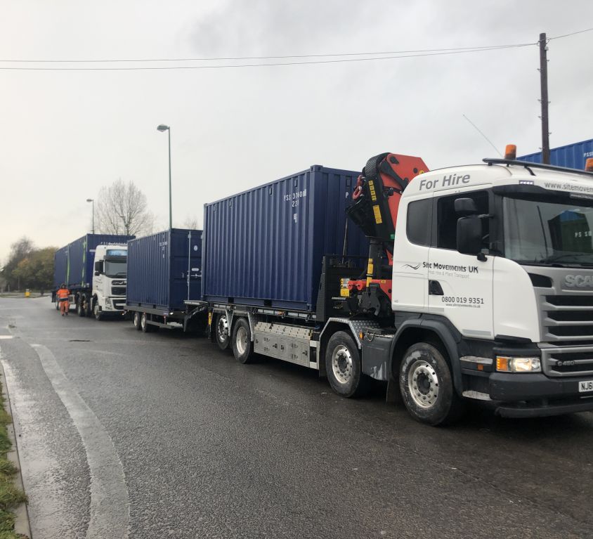 Towable containers in Bolton Mill