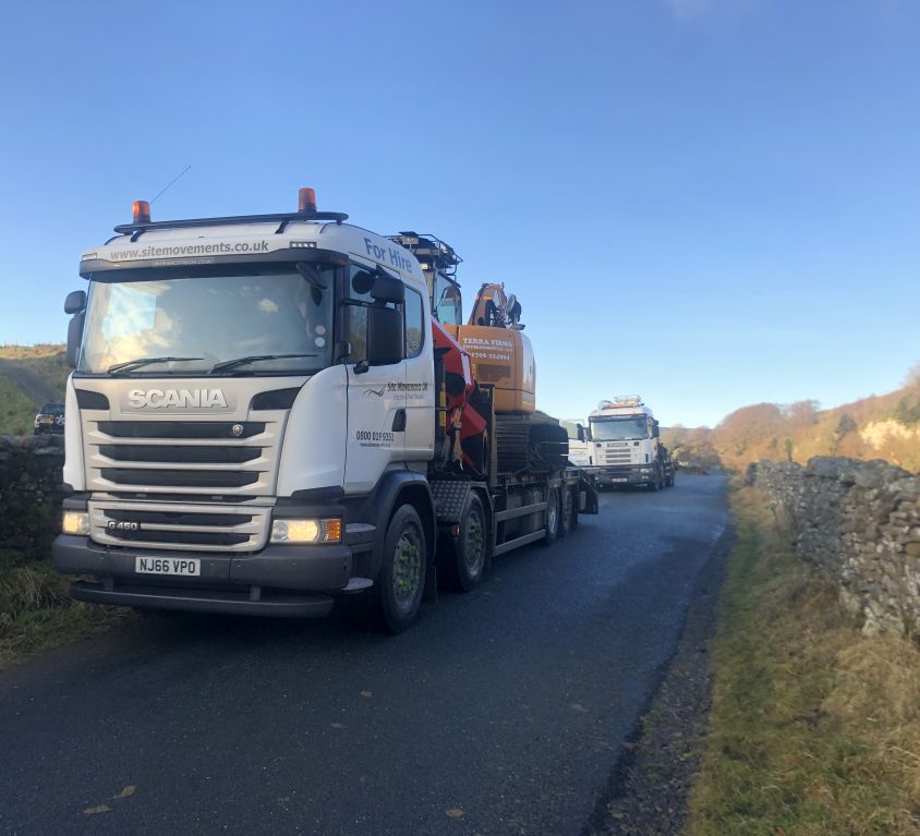 Excavation work in The Yorkshire Dales