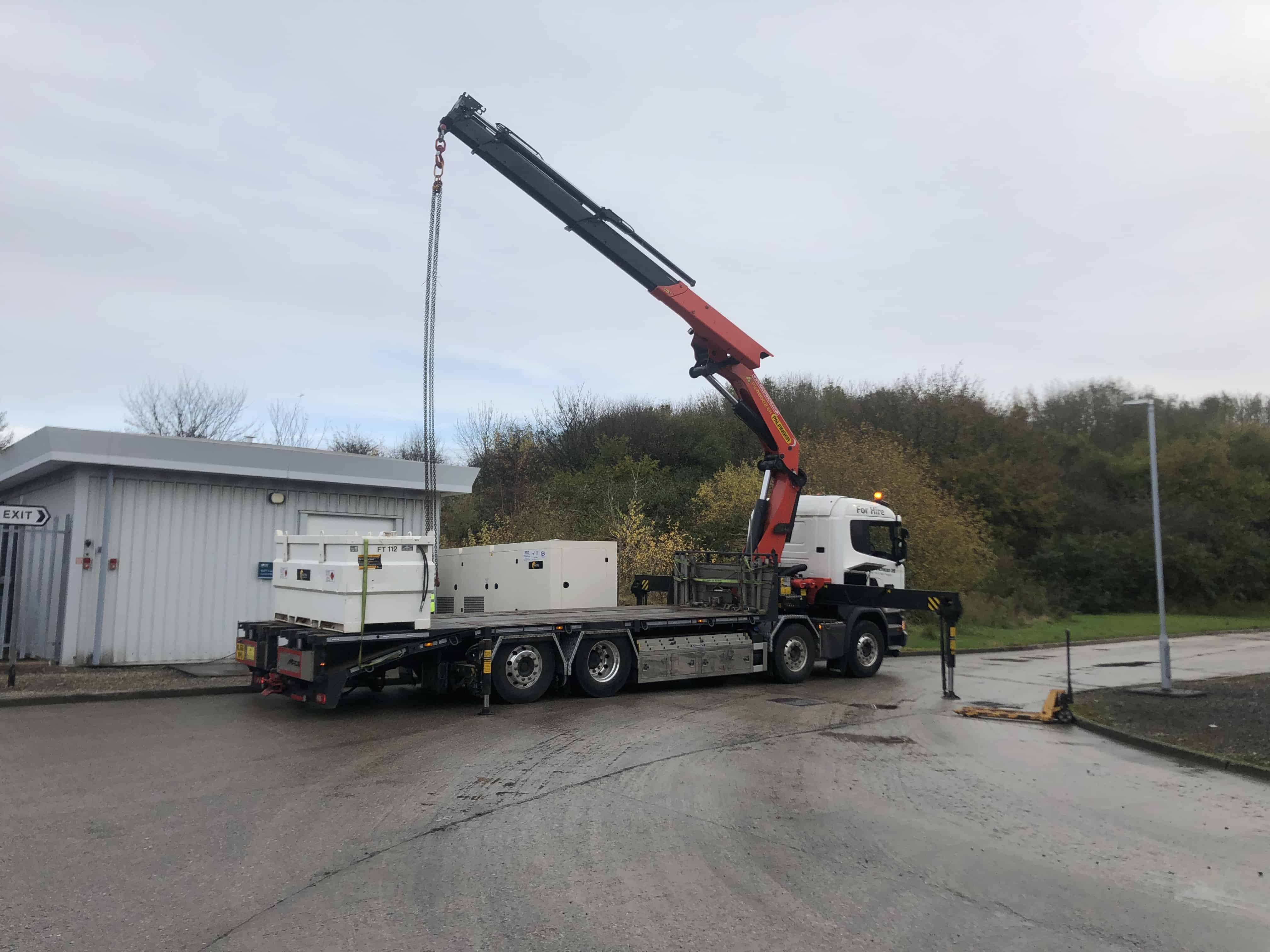 Heavy load lifting Generator delivery & install Ellesmere Port